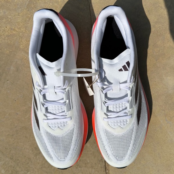 Adidas Duramo Speed M White Pink Running Shoes- Size 11.5 Mens IF1205 - Picture 5 of 6